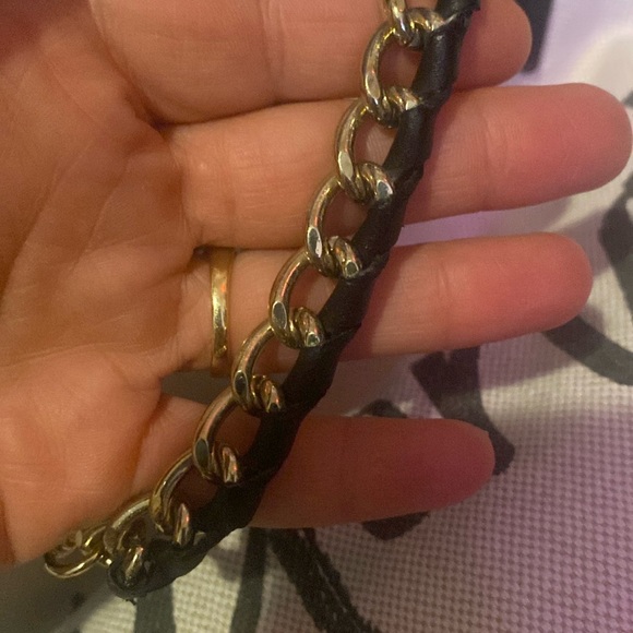 Victoria's Secret Black and White Canvas Tote - Picture 5 of 5